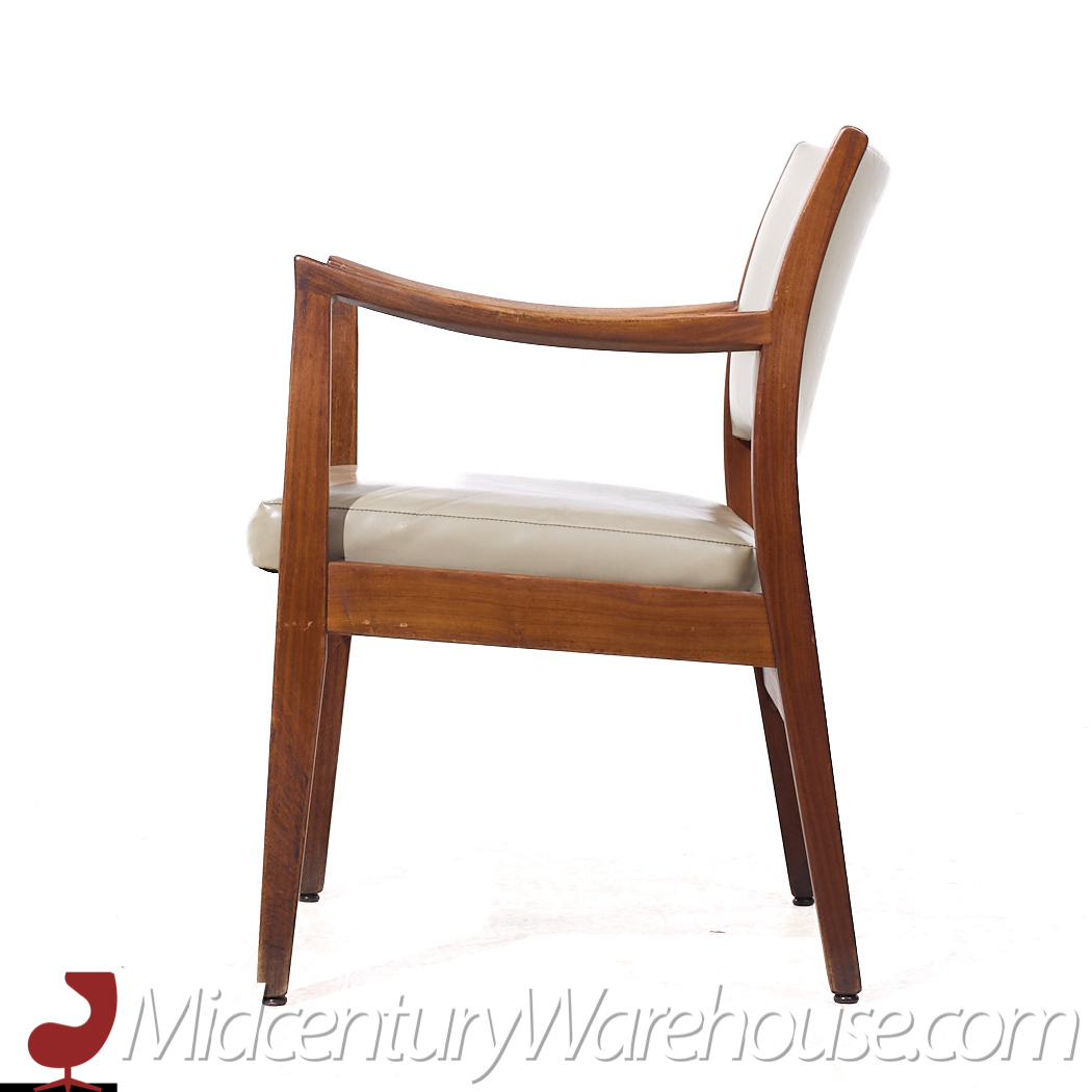 Johnson Chair Co Walnut Arm Chairs - Pair