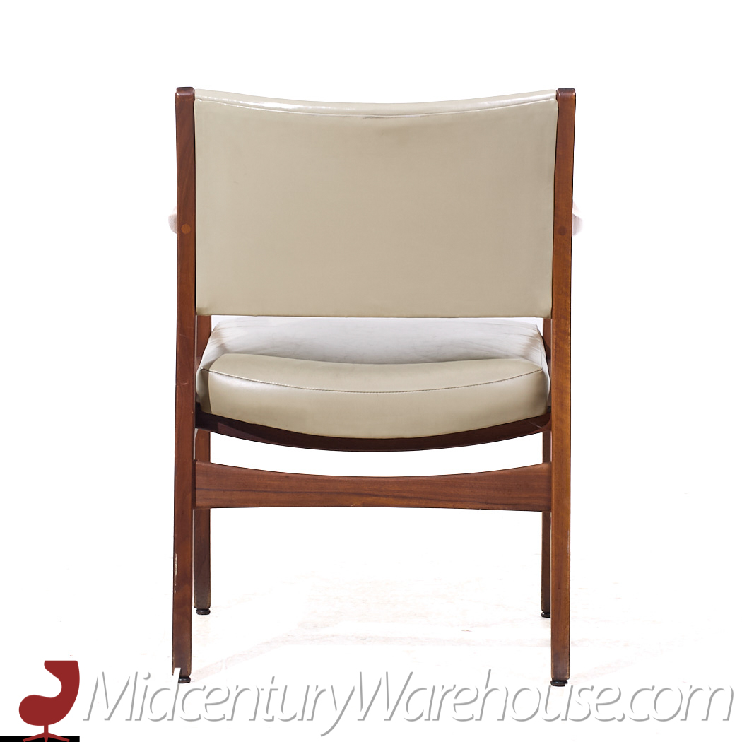 Johnson Chair Co Walnut Arm Chairs - Pair