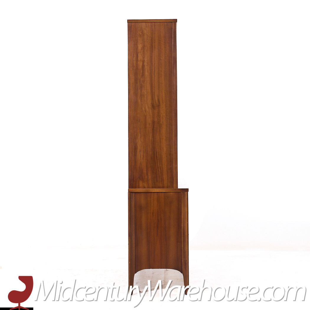 Kent Coffey Perspecta Mid Century Walnut and Rosewood China Cabinet