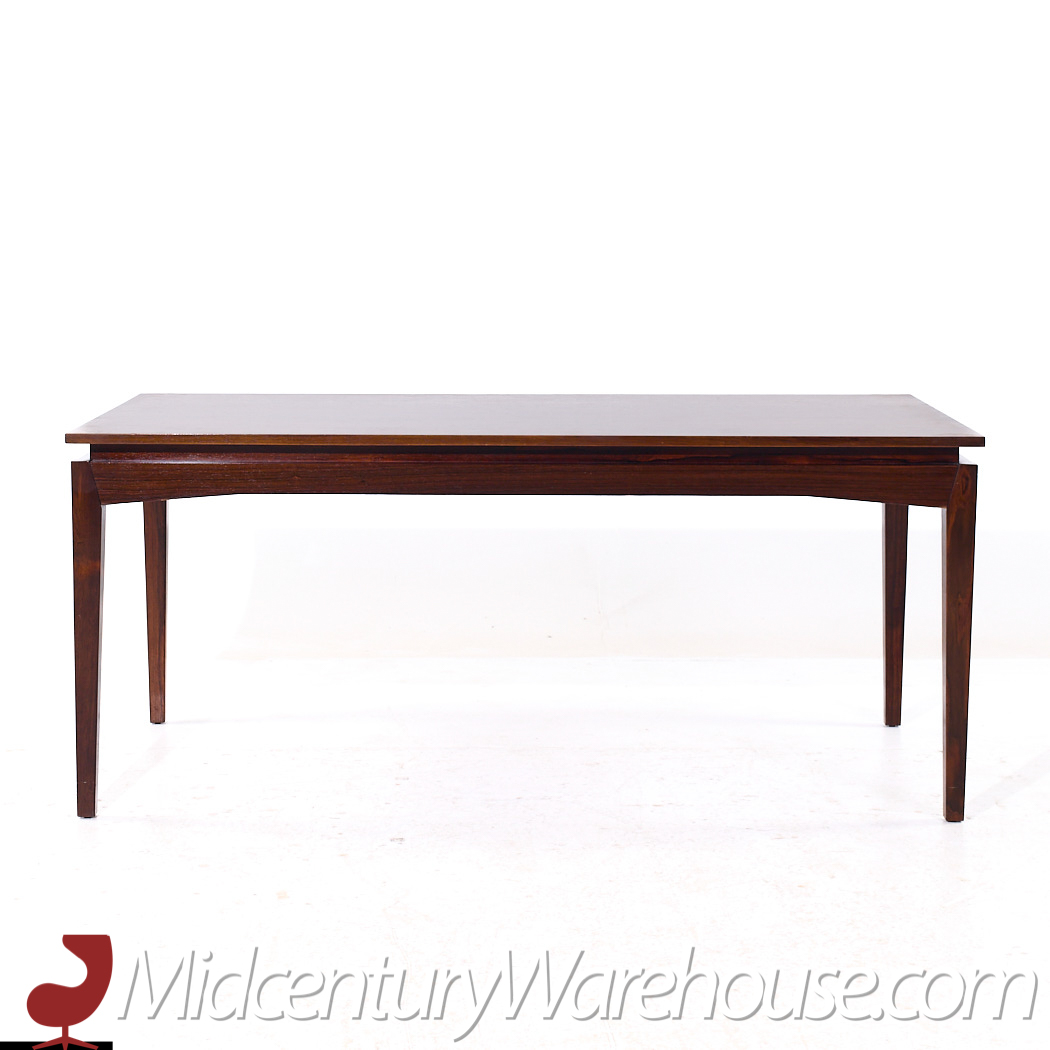 Kofod Larsen Style Mid Century Danish Rosewood Hidden Leaf Dining Table