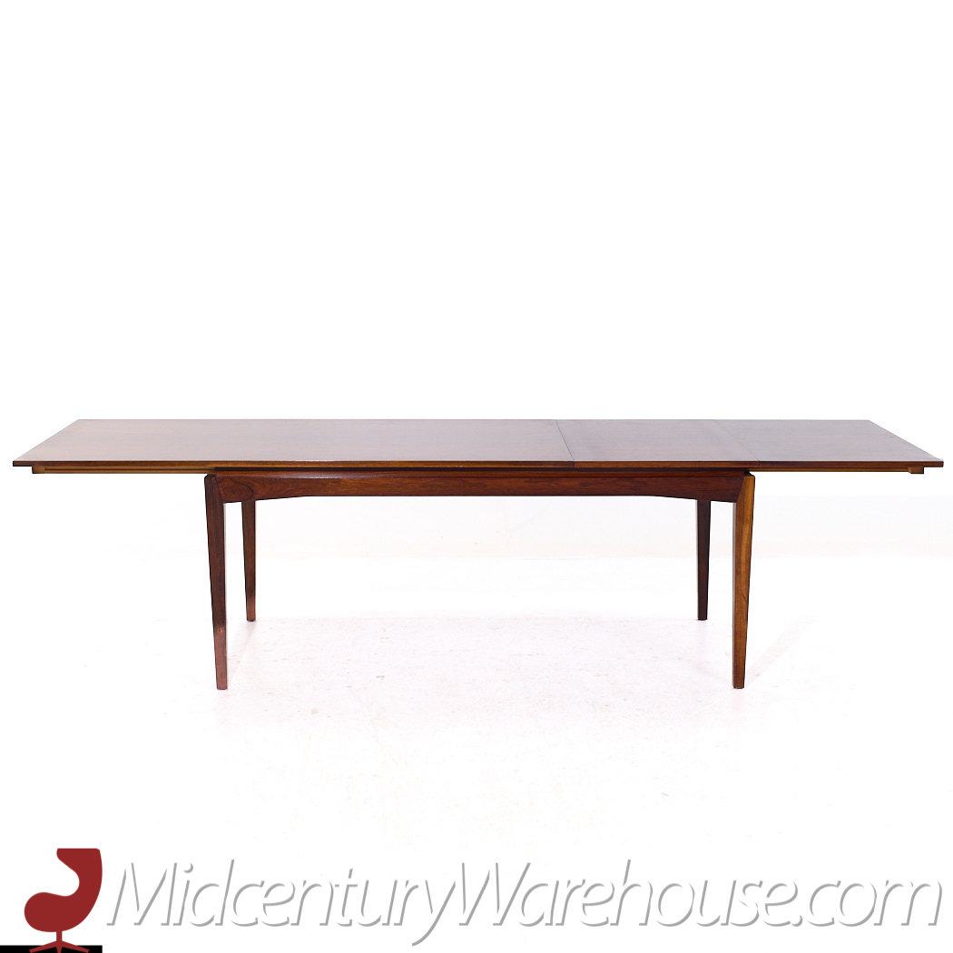 Kofod Larsen Style Mid Century Danish Rosewood Hidden Leaf Dining Table