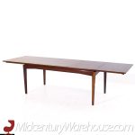 Kofod Larsen Style Mid Century Danish Rosewood Hidden Leaf Dining Table