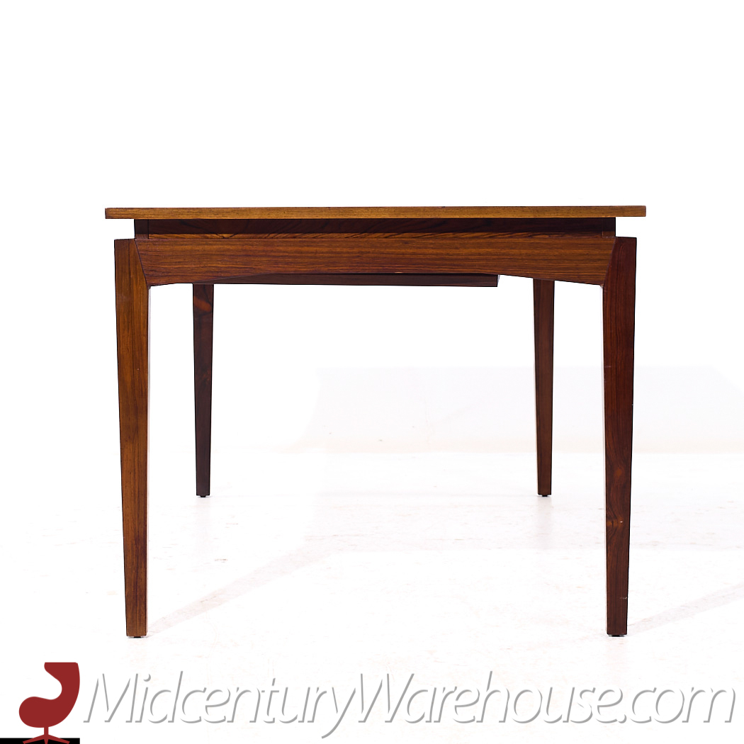 Kofod Larsen Style Mid Century Danish Rosewood Hidden Leaf Dining Table