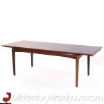 Kofod Larsen Style Mid Century Danish Rosewood Hidden Leaf Dining Table