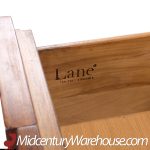 Lane Staccato Brutalist Mid Century Walnut Lowboy Dresser