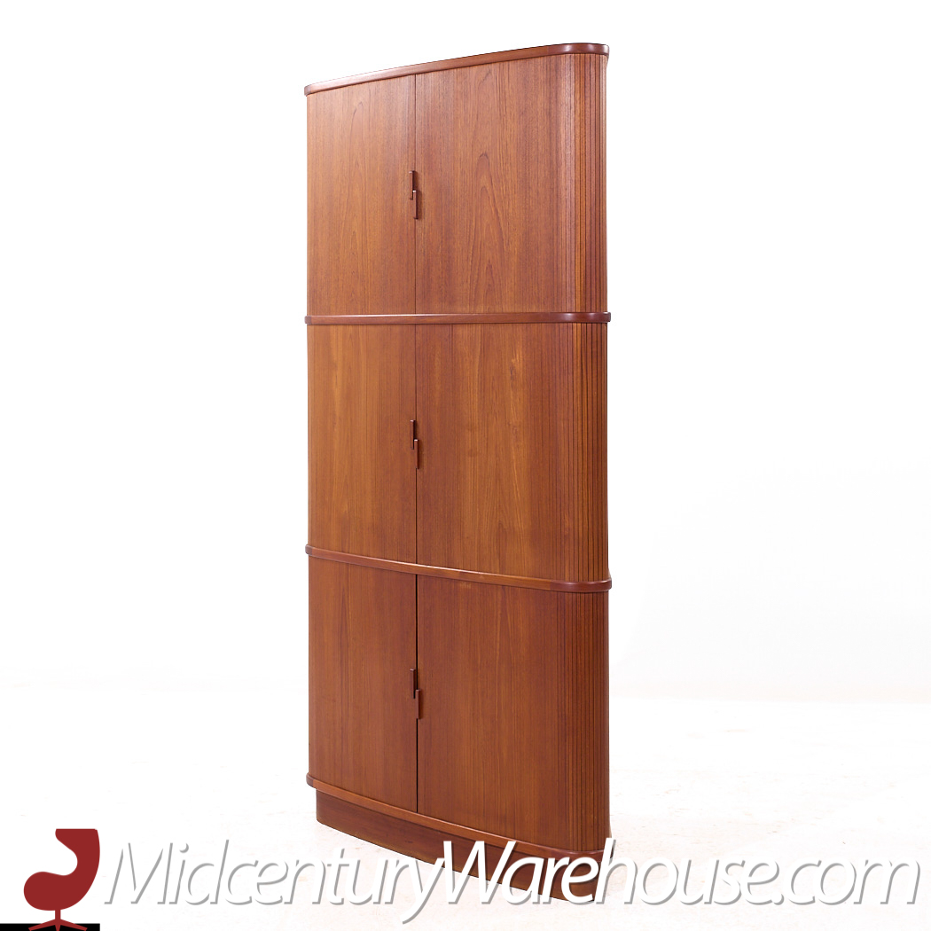 Mid Century Teak Corner Cabinet