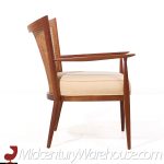 Paul Mccobb for Directional Mid Century Walnut and Cane Lounge Chair