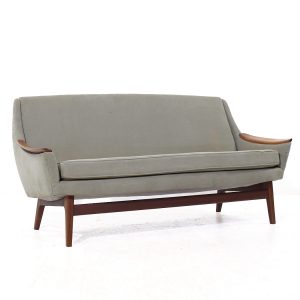 rastad and relling mid century norwegian teak sofa