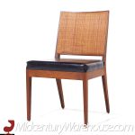 Stewart Macdougall for Glenn of California Mid Century Walnut and Cane Dining Chairs - Set of 6