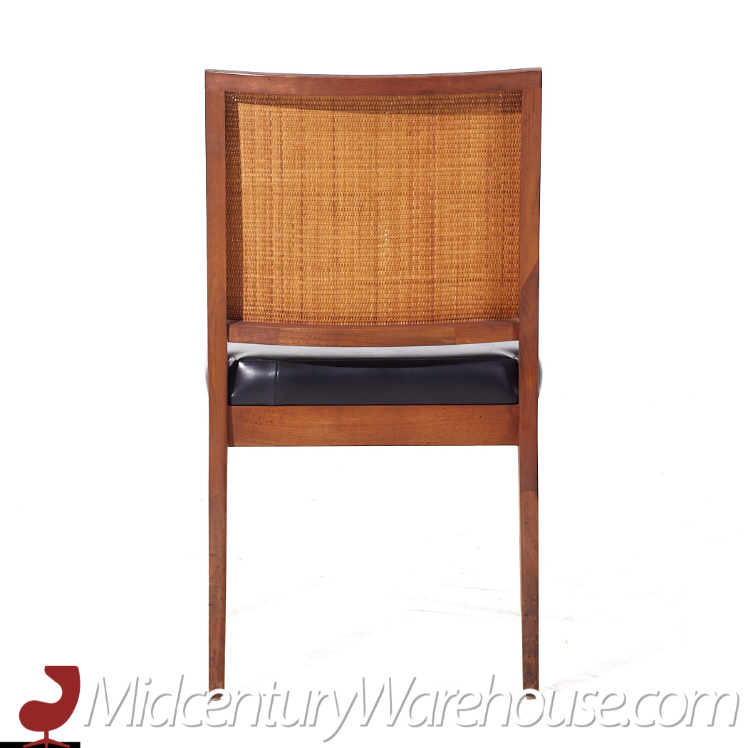 Stewart Macdougall for Glenn of California Mid Century Walnut and Cane Dining Chairs - Set of 6