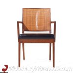 Stewart Macdougall for Glenn of California Mid Century Walnut and Cane Dining Chairs - Set of 6