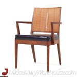 Stewart Macdougall for Glenn of California Mid Century Walnut and Cane Dining Chairs - Set of 6