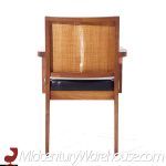 Stewart Macdougall for Glenn of California Mid Century Walnut and Cane Dining Chairs - Set of 6