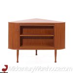 Torbjørn Afdal Norwegian Teak Corner Revolving Bar Cabinet