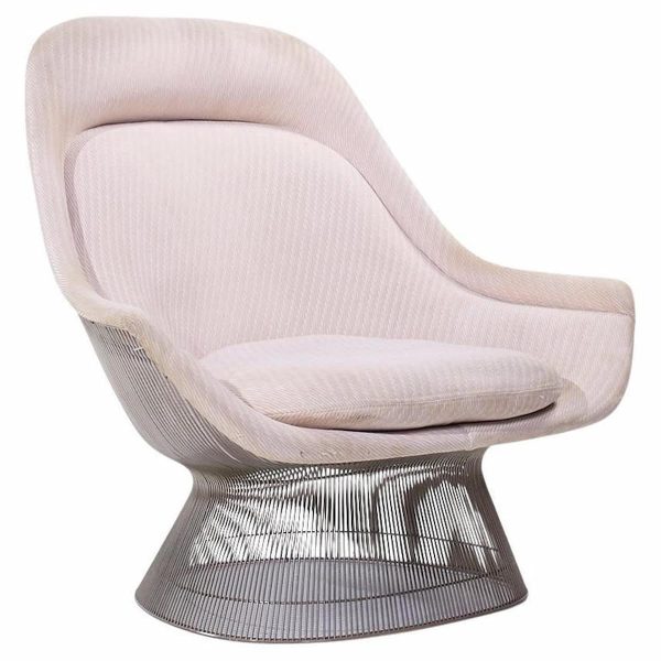 warren platner for knoll mid century easy lounge chair