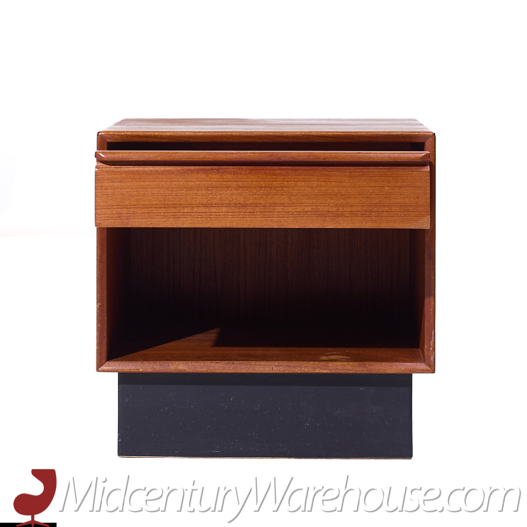 Westnofa Mid Century Danish Teak Single Drawer Nightstand