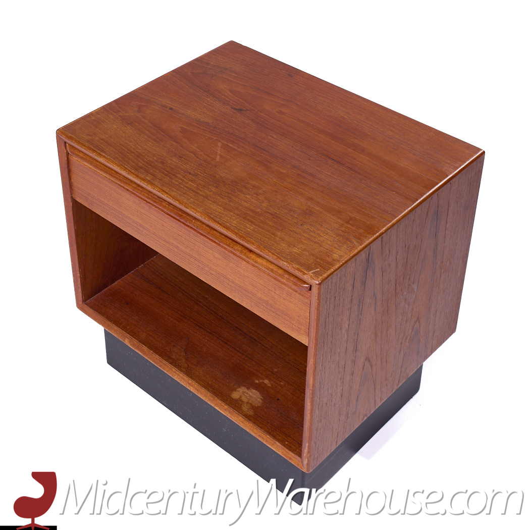 Westnofa Mid Century Danish Teak Single Drawer Nightstand