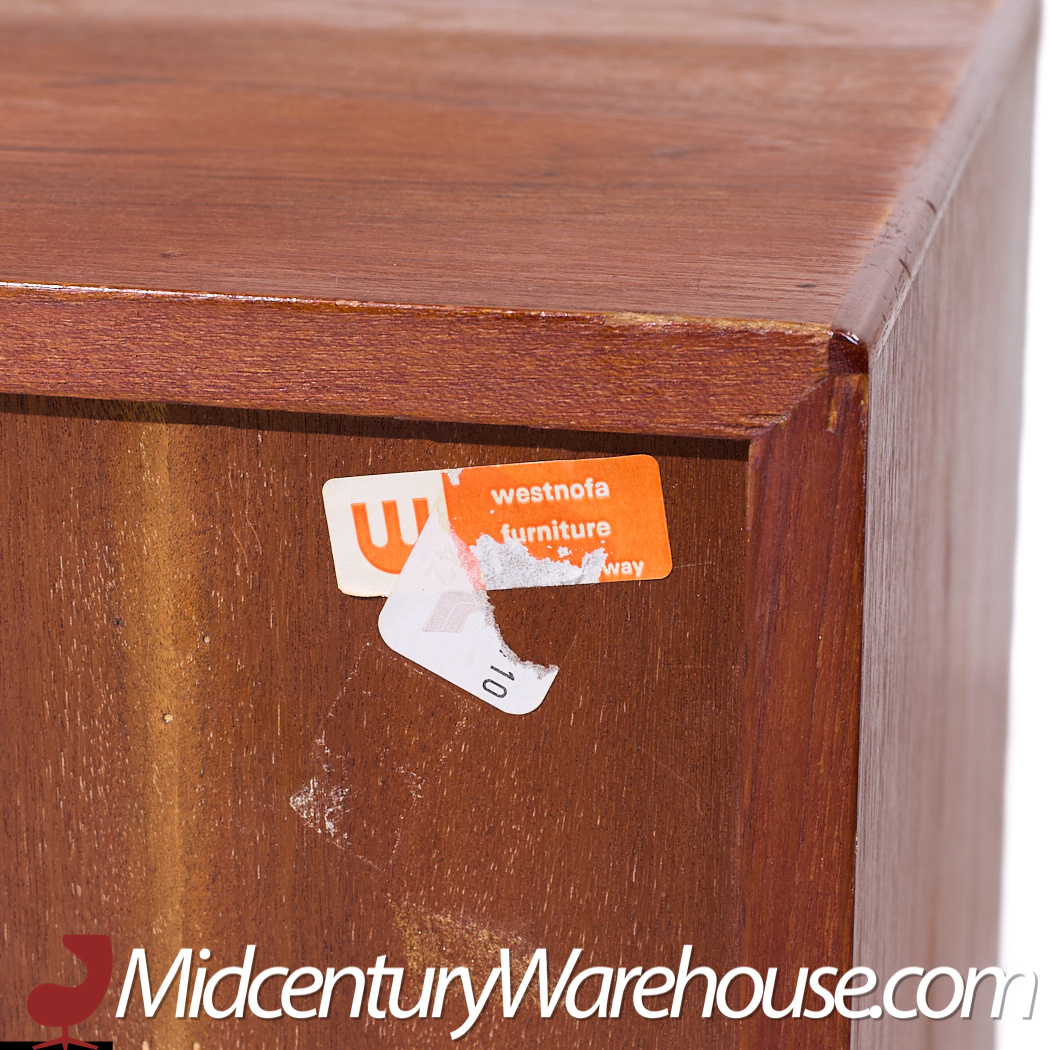 Westnofa Mid Century Danish Teak Single Drawer Nightstand