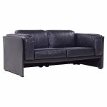 Afra and Tobia Scarpa for Cassina Mid Century Italian Leather Sofa