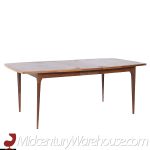 Broyhill Brasilia Mid Century Walnut Expanding Dining Table with 1 Leaf