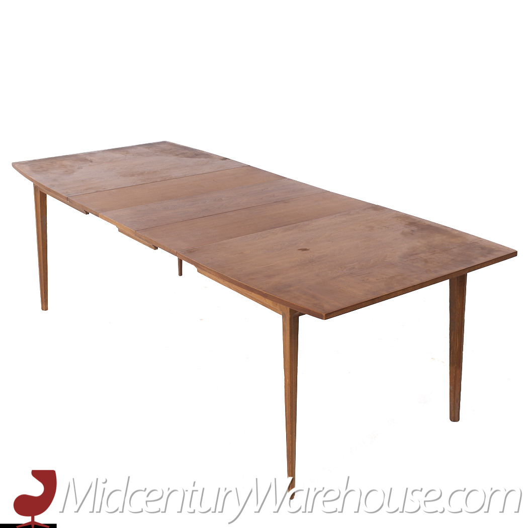 Broyhill Forward 70 Mid Century Walnut Dining Table with 3 Leaves