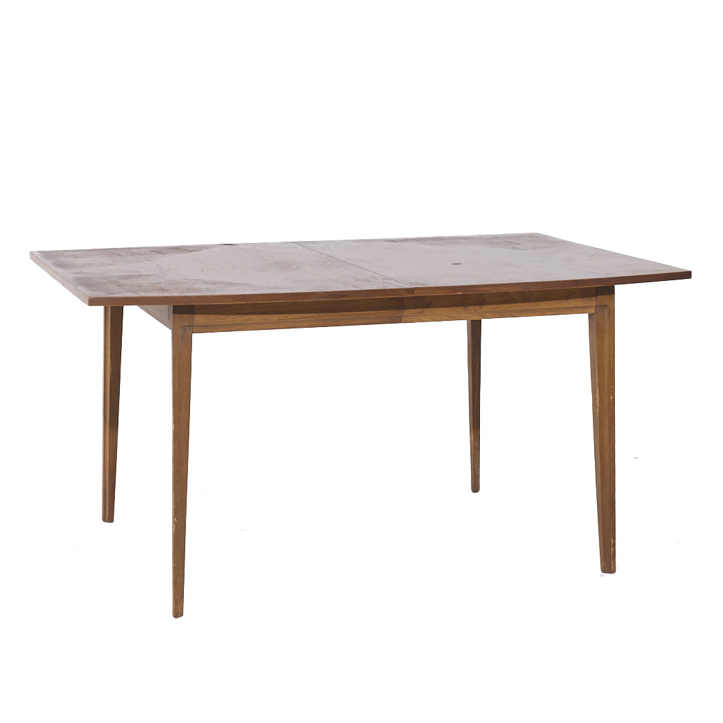 Broyhill Forward 70 Mid Century Walnut Dining Table with 3 Leaves