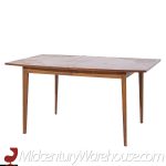 Broyhill Forward 70 Mid Century Walnut Dining Table with 3 Leaves