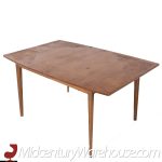 Broyhill Forward 70 Mid Century Walnut Dining Table with 3 Leaves