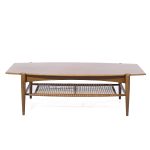 Bruno Mathsson for Dux Mid Century Teak Surfboard Coffee Table