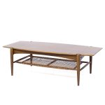 Bruno Mathsson for Dux Mid Century Teak Surfboard Coffee Table