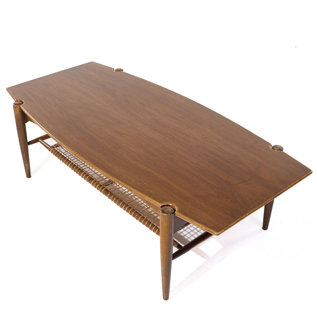 Bruno Mathsson for Dux Mid Century Teak Surfboard Coffee Table