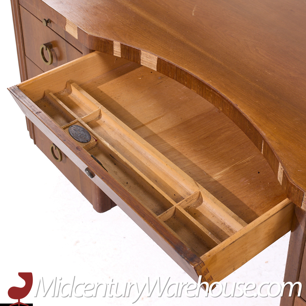 Frank Fletcher for Fletcher California Aviation Mid Century Executive Desk