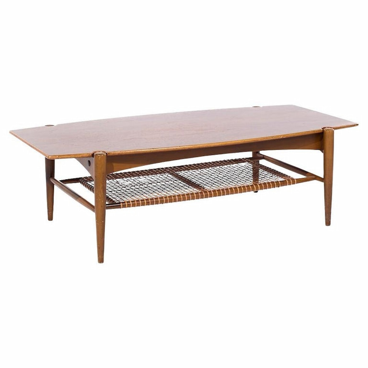 Bruno Mathsson for Dux Mid Century Teak Surfboard Coffee Table