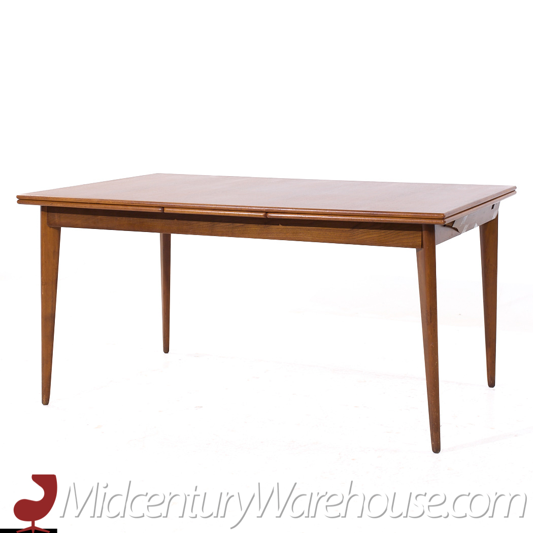 Dux Mid Century Swedish Teak Hidden Leaf Dining Table