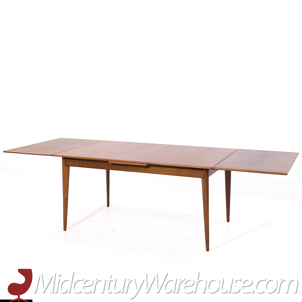 Dux Mid Century Swedish Teak Hidden Leaf Dining Table