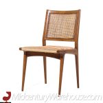 Dux Mid Century Swedish Walnut and Cane Dining Chairs - Set of 6