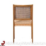 Dux Mid Century Swedish Walnut and Cane Dining Chairs - Set of 6