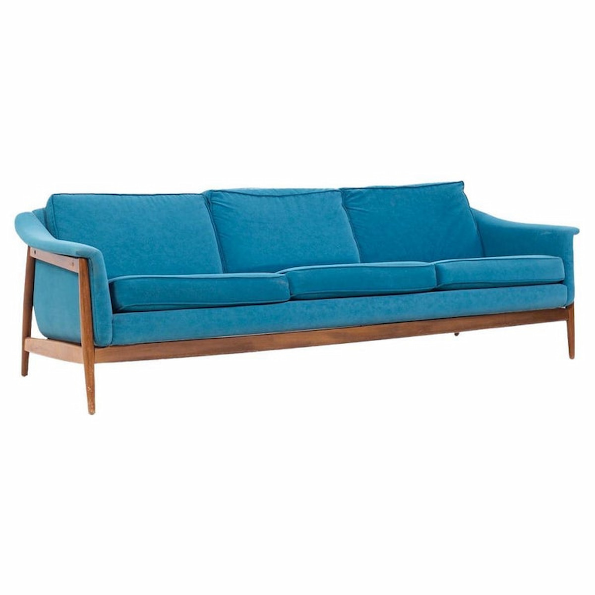 Folke Ohlsson for Dux Mid Century Swedish Teak Sofa