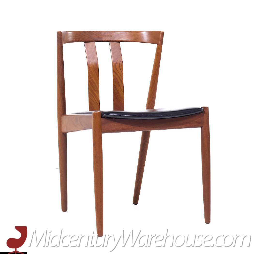 Folke Ohlsson for Dux Mid Century Teak Wishbone Dining Chairs - Set of 6