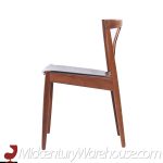 Folke Ohlsson for Dux Mid Century Teak Wishbone Dining Chairs - Set of 6