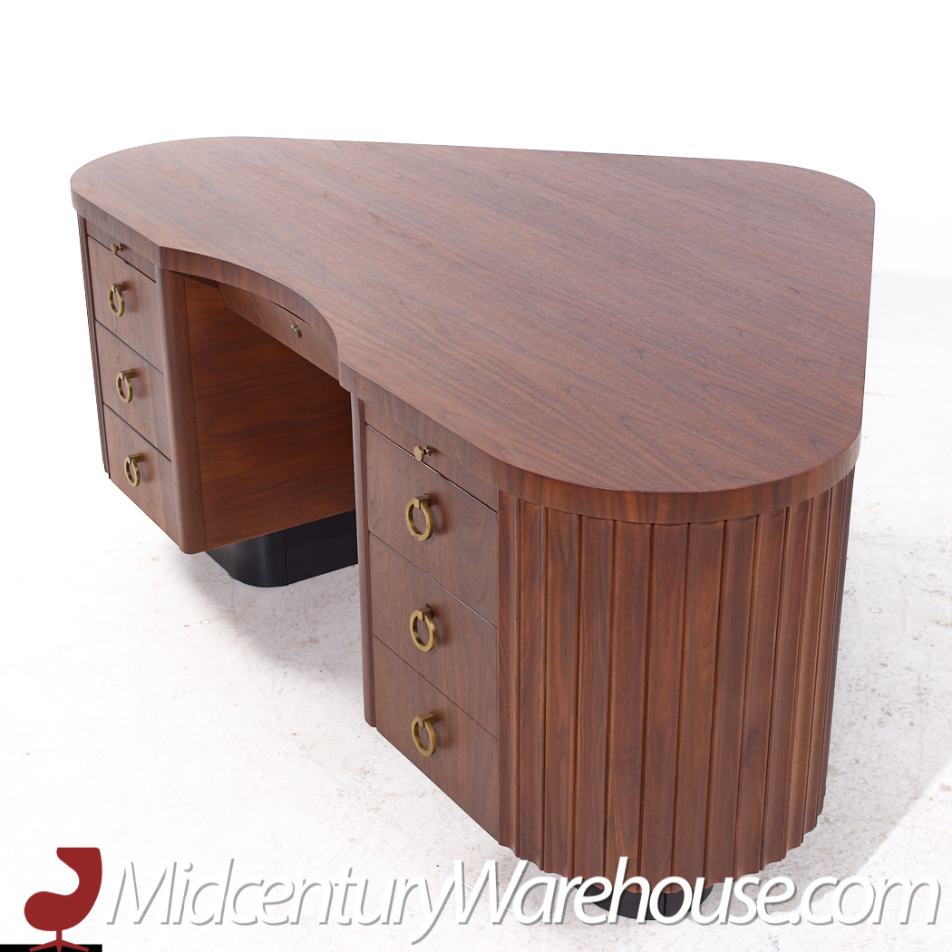 Frank Fletcher for Fletcher California Aviation Mid Century Executive Desk