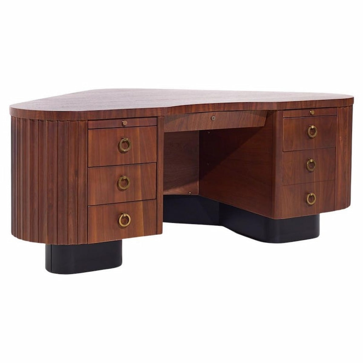 Frank Fletcher for Fletcher California Aviation Mid Century Executive Desk
