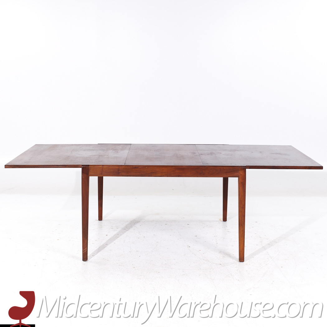 Glenn of California Mid Century Walnut Hidden Leaf Dining Table