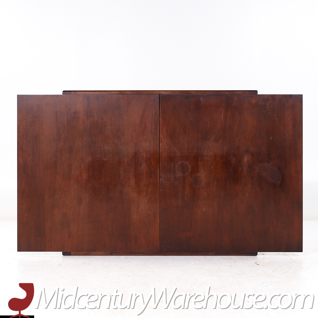 Glenn of California Mid Century Walnut Hidden Leaf Dining Table