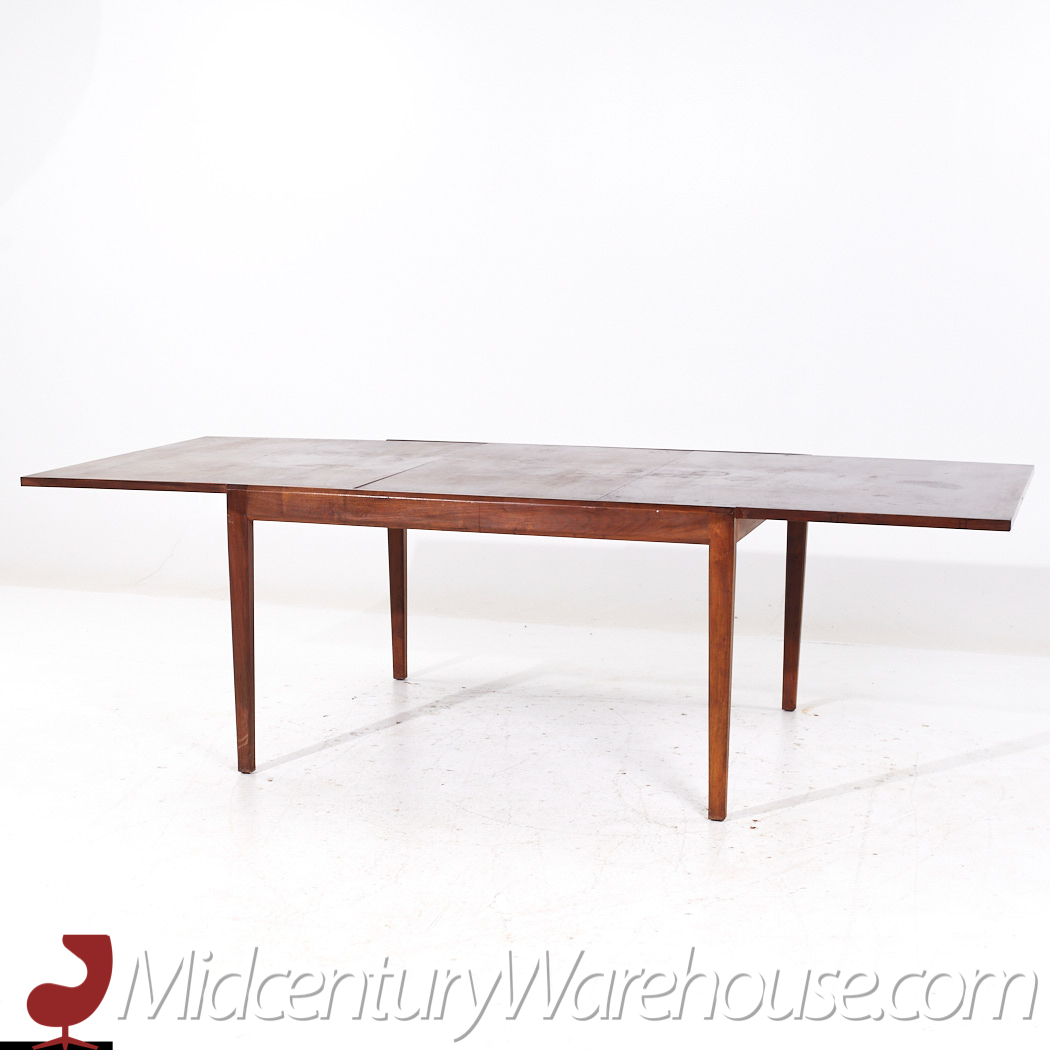 Glenn of California Mid Century Walnut Hidden Leaf Dining Table