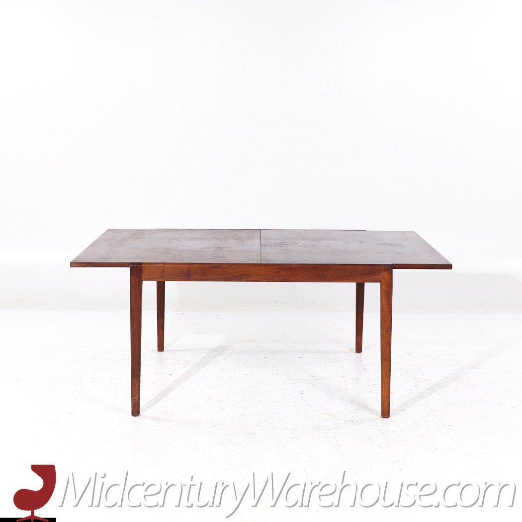 Glenn of California Mid Century Walnut Hidden Leaf Dining Table