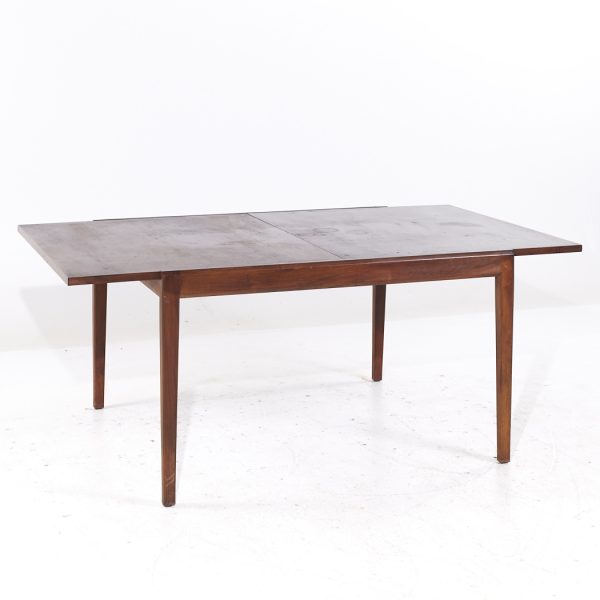 Glenn of California Mid Century Walnut Hidden Leaf Dining Table