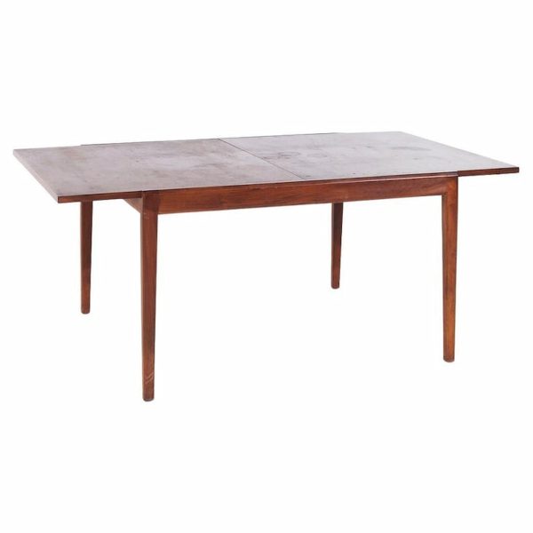 Glenn of California Mid Century Walnut Hidden Leaf Dining Table