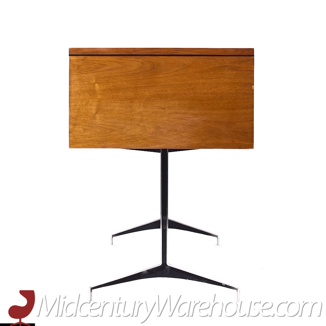 Imperial Mid Century Walnut and Chrome Credenza