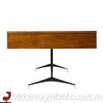 Imperial Mid Century Walnut and Chrome Executive Desk